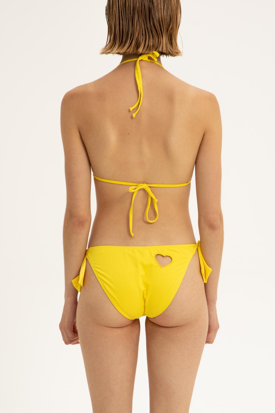 Yellow Tie Side Bikini Bottoms